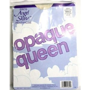 Eros Angel Skin Opaque Queen Sz Vanilla White Hose
